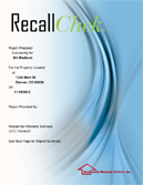 Recall check sample report